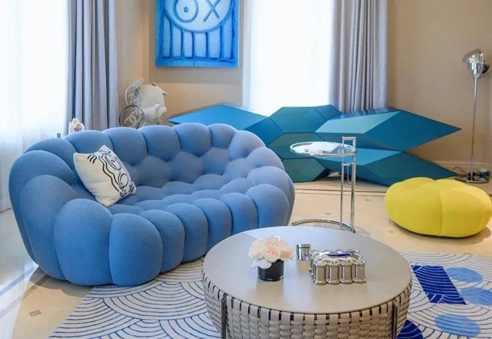 bubble couch blue